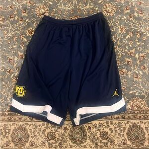 XL Nike Jordan Brand Men's Marquette Golden Eagles Basketball Shorts